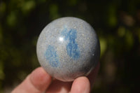 Polished Blue Spotted Spinel Quartz Spheres  x 6 From Madagascar - Toprock Gemstones and Minerals 