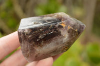 Polished Trio Of Smokey Amethyst Window Quartz Crystals  x 3 From Akansobe, Madagascar - TopRock