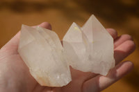 Natural Large Clear / White Quartz Crystals  x 12 From Madagascar