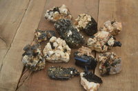 Natural Mixed Aegirine Specimens  x 12 From Malawi