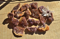 Natural Small Dark "Amethystos" Amethyst Clusters x 35 From Kwaggafontein, South Africa - TopRock