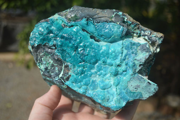 Natural Blue Silica Chrysocolla Specimens  x 2 From Congo - Toprock Gemstones and Minerals 