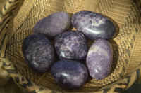 Polished Purple Lepidolite Free Forms  x 6 From Zimbabwe