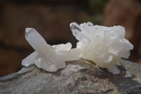 Natural Small Quartz Clusters  x 35 From Madagascar