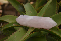 Polished Double Terminated Pink Rose Quartz Points  x 4 From Ambatondrazaka, Madagascar - TopRock