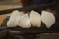 Natural Large Clear / White Quartz Crystals  x 12 From Madagascar