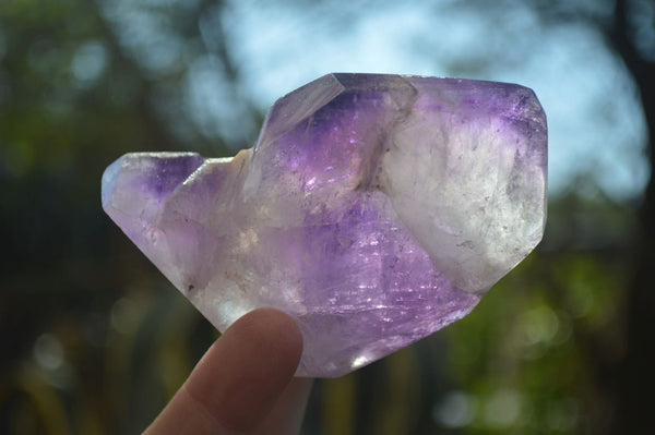 Polished Stunning Window Amethyst Crystals x 6 From Ankazobe, Madagascar