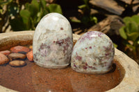 Polished Pink Tourmaline Rubellite Standing Free Forms  x 6 From Madagascar - TopRock