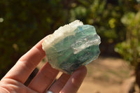 Natural Stone Sealed Watermelon Fluorite Cobbed Pieces  x 11 From Uis, Namibia - TopRock