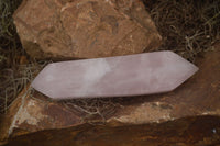 Polished Double Terminated Pink Rose Quartz Points  x 4 From Ambatondrazaka, Madagascar - TopRock