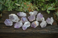 Natural Jacaranda Amethyst Quartz Clusters  x 12 From Zambia - Toprock Gemstones and Minerals 