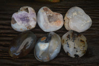 Polished Agate Free Forms x 6 From West Coast, Madagascar