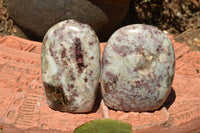 Polished Pink Tourmaline Rubellite Standing Free Forms  x 6 From Madagascar - TopRock