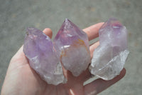 Natural Jacaranda Amethyst Quartz Clusters  x 12 From Zambia - Toprock Gemstones and Minerals 