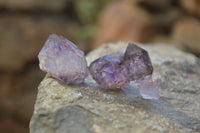 Natural Mini Amethyst Crystals  x 35 From Chiredzi, Zimbabwe