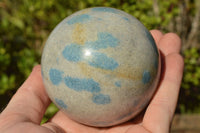 Polished Blue Spotted Spinel "Dalmatian Stone" Spheres x 2 From Madagascar - TopRock