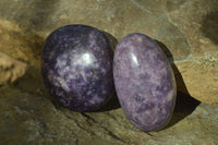 Polished Purple Lepidolite Free Forms  x 6 From Zimbabwe