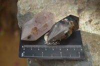 Polished Rare Inclusion Quartz Points x 6 From Madagascar