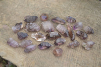 Natural Small Smokey Amethyst Crystals  x 24 From Chiredzi, Zimbabwe - Toprock Gemstones and Minerals 