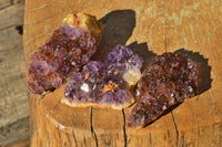 Natural Small Dark "Amethystos" Amethyst Clusters x 35 From Kwaggafontein, South Africa - TopRock