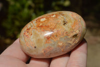 Polished Peachy Runestone Feldspar Gallets x 12 From Kings Ranch, Zimbabwe - TopRock