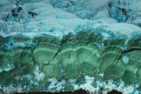 Natural Large Malacholla (Malachite & Chrysocolla) Specimen x 1 From Congo