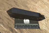 Polished Double Terminated Black Basalt Points  x 3 From Madagascar - TopRock