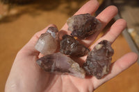 Natural Window Amethyst Crystal Specimens  x 12 From Chiredzi, Zimbabwe