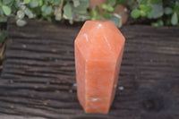 Polished Orange Twist Calcite Tower x 1 From Maevantanana, Madagascar