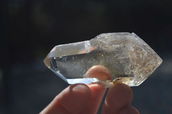 Polished Rare Inclusion Quartz Points x 6 From Madagascar