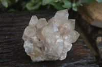 Natural Cascading White Phantom Smokey Quartz Clusters  x 4 From Luena, Congo - Toprock Gemstones and Minerals 