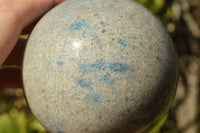 Polished Blue Spotted Spinel "Dalmatian Stone" Spheres x 2 From Madagascar - TopRock