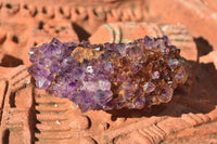 Natural Small Dark "Amethystos" Amethyst Clusters x 35 From Kwaggafontein, South Africa - TopRock