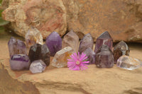 Polished Stunning Selection Of Window Amethyst Crystals  x 24 From Akansobe, Madagascar - TopRock