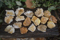 Natural Golden Limonite / Lemonite Quartz Clusters  x 24 From Zambia - Toprock Gemstones and Minerals 