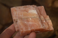 Natural New Sunset Orange Calcite Specimens  x 12 From Spitzkop, Namibia