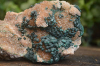 Natural Rare Ball Malachite On Drusy Quartz & Dolomite Matrix  x 1 From Kambove, Congo - Toprock Gemstones and Minerals 