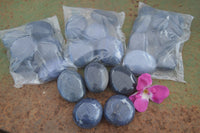 Polished Lazulite Highly Selected Gallets / Palm Stones  - Sold per 1 Kg - From Tulear, Madagascar - TopRock