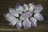 Polished Single Jacaranda Amethyst Crystals  x 12 From Zambia - Toprock Gemstones and Minerals 