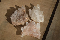 Natural Small Mixed Quartz Clusters  x 35 From Madagascar