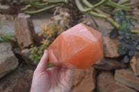 Polished Orange Twist Calcite Tower x 1 From Maevantanana, Madagascar