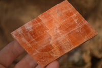 Natural New Sunset Orange Calcite Specimens  x 12 From Spitzkop, Namibia