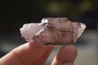 Natural Smokey Amethyst Crystals  x 12 From Chiredzi, Zimbabwe