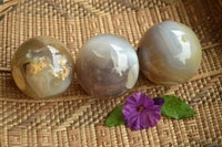 Polished Trio Of Agate Spheres x 3 From Madagascar - TopRock