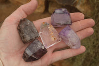 Polished Stunning Selection Of Window Amethyst Crystals  x 24 From Akansobe, Madagascar - TopRock