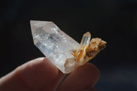 Natural  Clear Quartz Crystals With Hints Of Amethyst  x 35 From Brandberg, Namibia - Toprock Gemstones and Minerals 