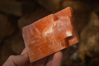 Natural New Sunset Orange Calcite Specimens  x 12 From Spitzkop, Namibia