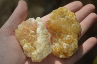 Natural Golden Limonite / Lemonite Quartz Clusters  x 24 From Zambia - Toprock Gemstones and Minerals 