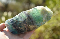 Natural Stone Sealed Watermelon Fluorite Cobbed Pieces  x 3 From Uis, Namibia - TopRock