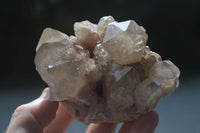 Natural Cascading White Phantom Smokey Quartz Clusters  x 4 From Luena, Congo - Toprock Gemstones and Minerals 